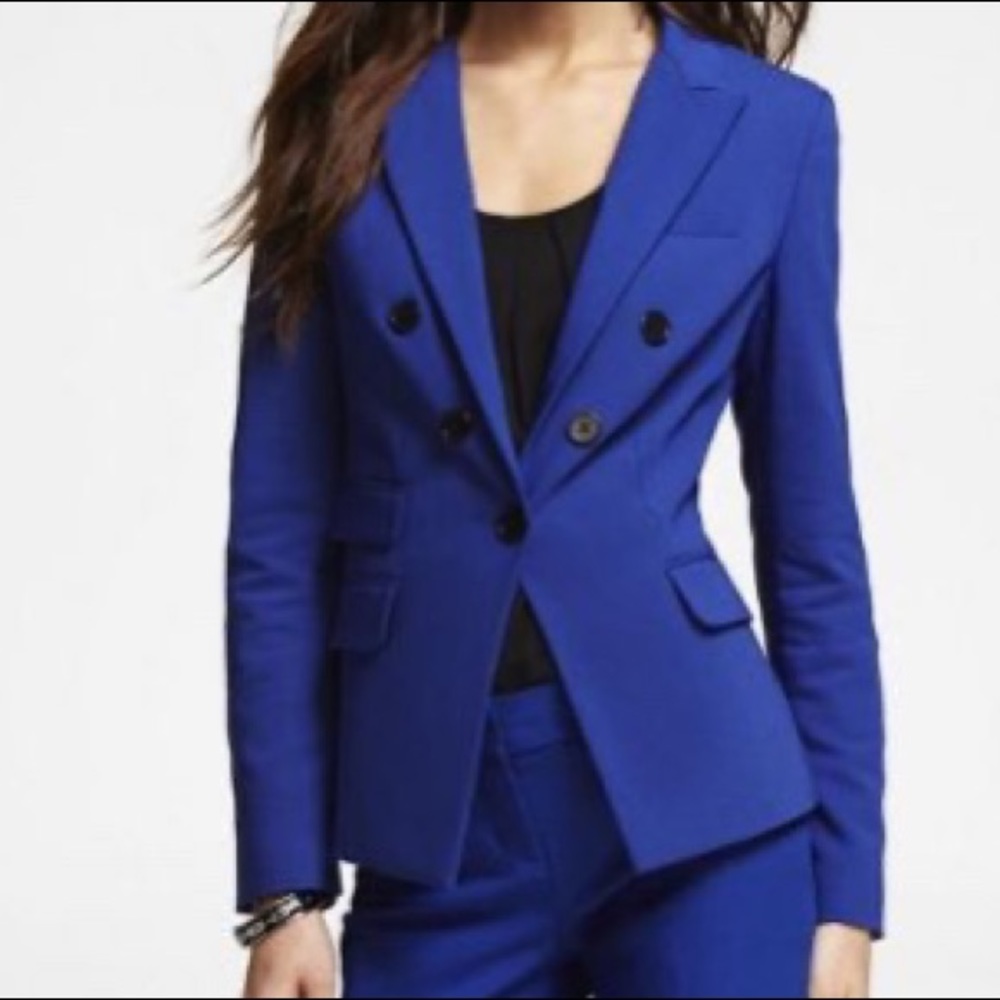 Express Royal Blue Blazer Like New!